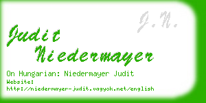 judit niedermayer business card